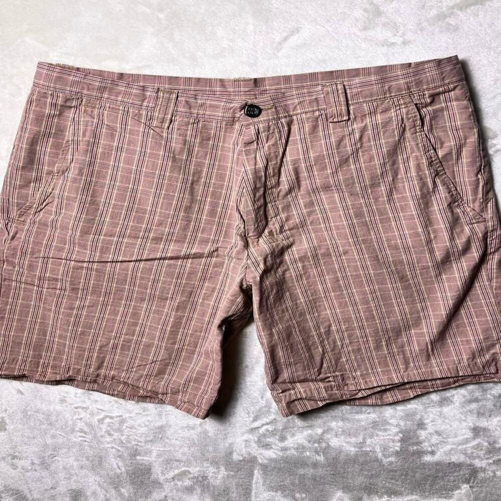 Etro Milano Slub Shorts Men's 34 Fine Italian Drapey Hang Rose Pink Brown Luxury
